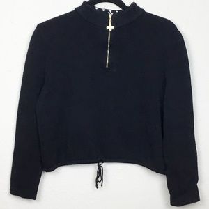 St. John Sport Wool Sweater Black Size Medium